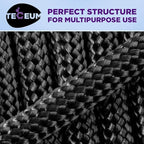 TECEUM 5/32" Paracord Rope 1000 – 1000ft / 200ft / 100ft / 50ft – Tactical Parachute Cord 4mm – 45+ Colors – Nylon String for Survival & Camping Gear – Stripe Cord for Survival – Utility Rope
