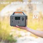 ALLWEI 300W Solar Generator with 100W Solar Panel Included, 280Wh Portable Power Station with AC Outlet USB Port, Solar Powered Battery Generator for Outdoor Camping, Home Backup, Power Outage