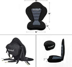 Universal Deluxe Kayak Seat Cushion with Storage Bag for Kayak,Padded Boat,SUP,Canoe,Fishing Boat,Seats with 4 Adjustable Straps