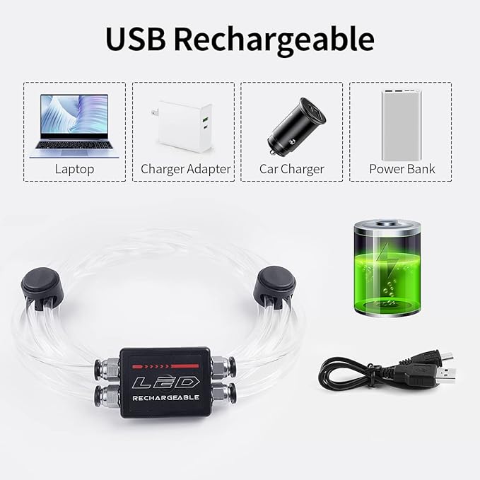 LED Reflective Vest Rechargeable Running Light for Runners High Visibility Safety Vest for Running,Cycling or Walking