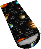 AILONEN Outer Space Astronaut Camping Sleeping Bags,Lightweight & Waterproof,3 Season Warm & Cool Weather,Cartoon Sleeping Bags for Kids,Boys Girls Travelling,Outdoors