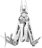 EDC Multitool, 21-in-1 Heavy-duty Stainless Steel Finish Multi Tool Pliers with Safety Locking | Seat Belt Cutter - Men's Gift Set Including Nylon Sheath for DIY, Home, Garden & Outdoors