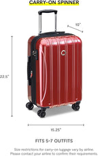 DELSEY PARIS Helium Aero Hardside Expandable Luggage with Spinner Wheels, Orion Blue, 2-Piece Set (21/28)