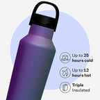 Corkcicle Sport Canteen - Keeps Drinks Cold 25 Hours - Stainless Steel Water Bottle - Triple-Insulated - Spill-Proof - Summer Drinkware Gift - Keeps Drinks Ice Cold - 20 oz - Multi-Color
