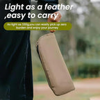 Foldable Portable Backpack Stool|Collapsible Stool for Camping,Hiking |Lightweight Ultralight Pocket Chair|Capacity 330LBS|Outdoor Footstool for Travel Walking Fishing Picnic BBQ (Black, Small)