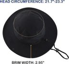 Connectyle Sun Hat for Men Women Outdoor UV Protection Safari Hat for Fishing Hiking Gardening Breathable Cowboy Hat UPF50