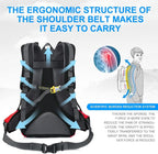 INOXTO lightweight Hiking Backpack 35L/40L Hiking Daypack with Waterproof Rain Cover for Travel Camping Outdoor Men and Women