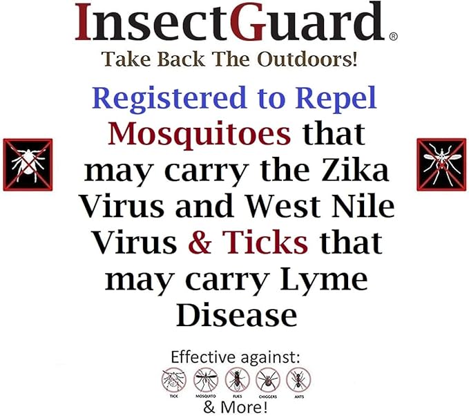 Permethrin Treated Repels Tick Mosquitoes Flies Chiggers & More Insect Repellent Complete 2 Packages