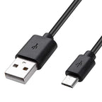 Smays Micro USB Cable 3ft Charging Cord Bulk 12-Pack Black