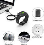 VeryFit Smart Watch Charger USB Magnetic Smartwatch Replacement Charging Cable Cord (2 Pack)