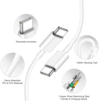 iPhone 17 16 15 Charger Fast Charging 3+3Pack 20W USB C Wall Charger with 6FT Fast Charging Cable Compatible with iPhone 17/17 Air/17 Pro/17 Pro Max/iPhone 16/15 Series, iPad Pro/AirPods