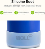 22 oz Water Bottle-Stainless Steel Vacuum Insulated Sports Water Bottle with Leak Proof Spout Lid-Reusable Metal Wide Mouth Water Flask for Travel(Navy)