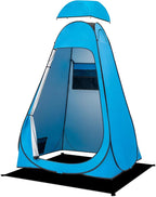 BRIAN & DANY Pop Up Shower Tent, Portable Privacy Camping Changing Tent, Camp Toilet Bathroom Pod with Rain Shelter & Windows, UPF 50+ & Waterproof, 47.2" x 47.2" x 74.8"