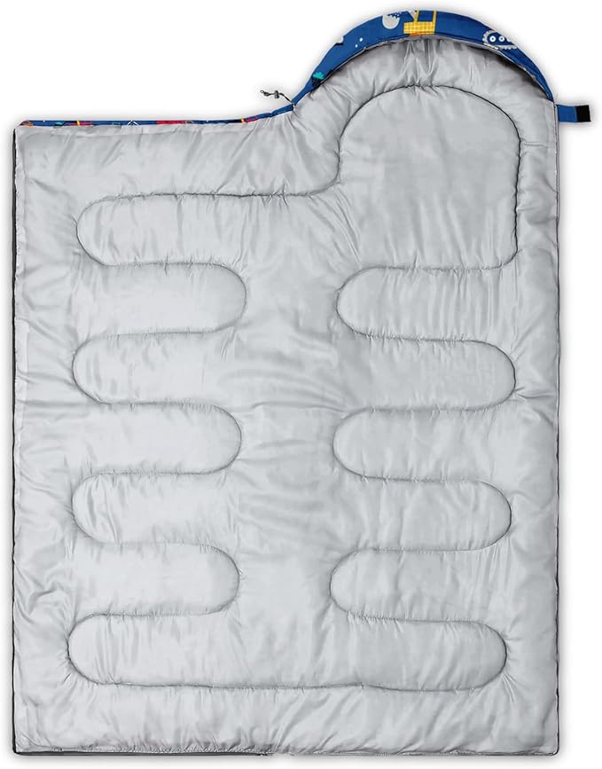 AILONEN Outer Space Astronaut Camping Sleeping Bags,Lightweight & Waterproof,3 Season Warm & Cool Weather,Cartoon Sleeping Bags for Kids,Boys Girls Travelling,Outdoors