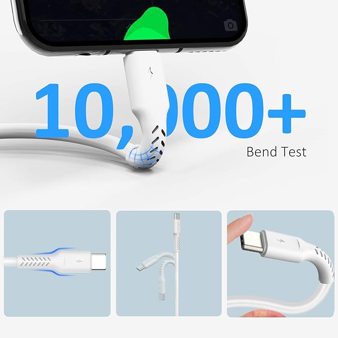 6 inch Short USB C Cord Fast Charge 5 Pack Durable USB A to USB Type C 3A Fast Charging Cable for Charging Station Compatible with Samsung Galaxy Note 20 A20 A51 S10 S20 Plus Ultra LG Stylo K51