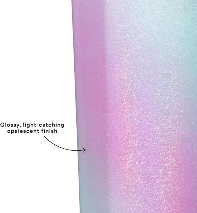 Corkcicle Classic Sport Canteen - Insulated Stainless Steel Water Bottle - Compact & Travel-Friendly - Durable - Dishwasher Safe - BPA Free - Non-Slip Silicone Base - 20 oz - Unicorn Wonderland