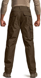 CQR Men's Tactical Pants, Water Resistant Ripstop Cargo Pants, Lightweight EDC Work Hiking Pants, Outdoor Apparel