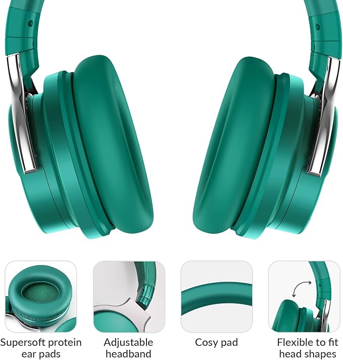 Million Sold 10 Years Classic E7 Active Noise Cancelling Headphones with Upgraded Noise Cancellation, Bluetooth Headphones Wireless with HD Sound Vivid Deep Bass, for Home Office Travel Gift Pcs