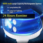 Solar Camping Lamp LED Tent Lights Waterproof Remote Control 4000mah 5 Mode USB Rechargeable Portable Lantern Blub Hanging for Home Indoor Outdoor Emergency Courtyard Power Outage 3 Pack