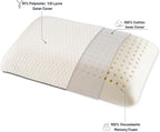 Memory Foam Travel Pillow with Washable Cover & Carry Bag – Compact, Soft & Breathable Neck Pillow for Airplane, Camping & Car (White- with Extra Pink Cotton Cover, 15.7x9.8x3.9 inches)
