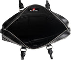 REV_UP! Premium Leather Business Briefcase, Executive Laptop Bag with Dual Handles, Professional Office Document Carrier