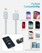 4 Pack [Apple MFi Certified] Apple Charging Cables 1ft, iPhone Chargers Lightning Cable 1 Foot, Fast iPhone Charging Cord for iPhone 14/14Pro/13/13Pro/12/11/11Pro/11Max/ X/XS/XR, ipad(Light Green)