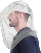 South to East Premium Mosquito Head Net for Insect 2 Pack, Ultra Large & Long, Extra Fine Holes, Fly & Bug Protection Gear for Camping, Hiking, Fishing, Gardening, Safari, Fit All Hats, Grey