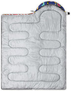 QOOMO Camping Sleeping Bags,3 Season Warm & Cool Weather,Lightweight,Waterproof Sleeping Bags for Adults & Kids,Traveling,and Outdoors,Camping Gear Equipment