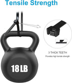 Zip Ties 4 inch, Small Zip Ties with 18 lb Tensile Strength, Black, 1000 Pack, by Tantti Supply