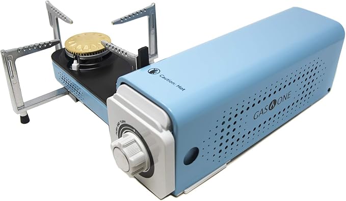 Gas One GS-8300 - Camp Stove Compact Butane Stove with Carrying Case - Foldable Portable Stove