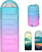 Sleeping Bags for Adults, 3 Seasons Warm & Cold Weather Waterproof Lightweight Backpacking Camping Sleeping Bag for Indoor Outdoor Camping Hiking Traveling, Camping Gear Equipment