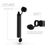 LifeStraw Peak Series - Personal Water Filter Straw for Backup Filtration, Emergency, Survival, and Ultralight Hydration, Dark Mountain Gray, 2 Pack