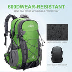 INOXTO lightweight Hiking Backpack 35L/40L Hiking Daypack with Waterproof Rain Cover for Travel Camping Outdoor Men and Women