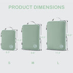 Cipway Compression Packing Cubes, Ultralight Luggage Organizer Bags, Travel Essentials for Carry on Suitcase (3 Piece,Sage Green)