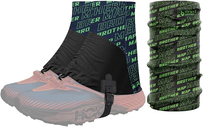 Trail Gaiters, Waterproof Low Shoe Protectors, Adjustable Boots Gators for Hiking & Running - Prevents Debris in Shoes