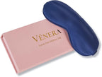 Silk Sleep Mask - 100% Pure 22 Momme Mulberry Silk Eye Sleeping Mask for Women and Men - Blackout Eye Mask for Sleeping (Navy Blue)