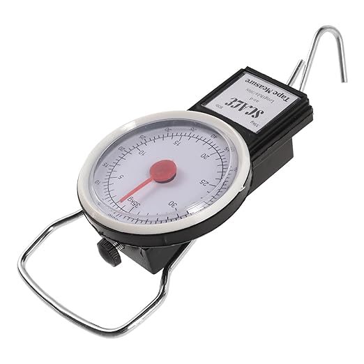 VOSAREA Portable Luggage Scale with Hook 35kg Mini Spring Hanging Weight Scale for Travel Suitcase Handheld