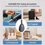 Mini GPS Tracker for Vehicles, Tracking Devices for Cars Hidden, No Subscription Car Tracker Work with Find My (iOS Only), Vehicle Tracker with Audio for Kids, Dogs, Key, Luggage, Bag (Black, 2 Pack)