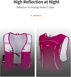 ECOHUB Running Hydration Vest Backpack,Lightweight Breathable Pack with 2L Water Bladder Bag Daypack for Hiking Trail Running Cycling Race Marathon for Women Men
