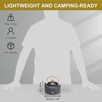 Alocs Camping Kettle - 1L Mini Camp Kettle - Portable Camping Tea Kettle - Lightweight Aluminum Camping Coffee Pot with Carry Bag for Outdoor Hiking Picnic Traveling and Backpacking