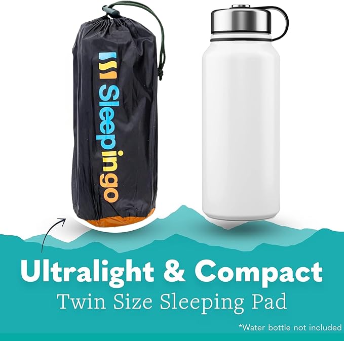 Ultralight Sleeping Mat - Inflatable & Compact Camping Air Mattress for Backpacking, Hiking