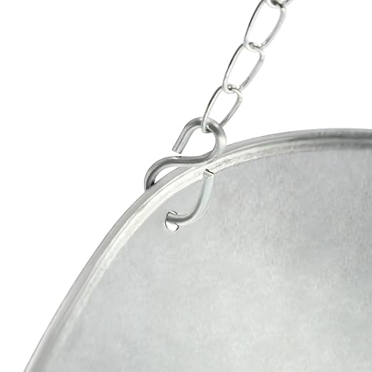 Double-Sided Dial Hanging Scale,22LBS Mechanical Hanging Scale,Commercial Circular Hanging Scale with Chain for Deli,Restaurants,Supermarkets,Grocery Stores (Black)