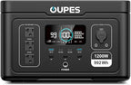 OUPES Exodus 1200 Solar Generator with 240W Panels Included, – 992Wh 1200W LiFePO4 Battery Power Station with Dual PD 140W Type-C, Smart App Control, UPS, Ideal for Camping, RV, Home Emergency