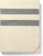 Thick Alpaca Wool Blanket Heavyweight for Camping Outdoors or Using Indoors Soft Peruvian Alpaca Wool Blankets (Ivory - Soft Gray, Twin)