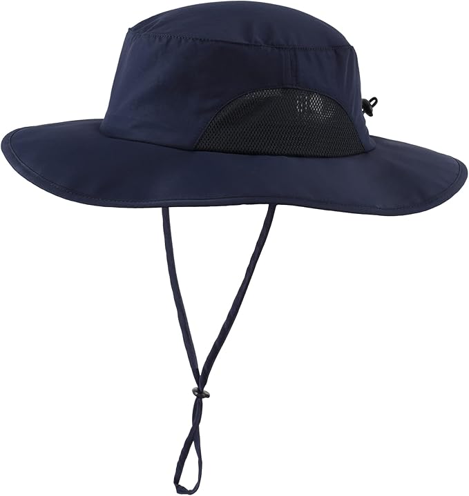 Home Prefer UPF50+ Mens Sun Hat Wide Brim Fishing Hat for Men UV Protection Womens Beach Bucket Hat for Golf Hiking Gardening