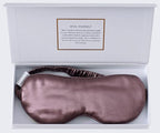 ZIMASILK Adjustable 100% 22 Momme Mulberry Silk Sleep Mask for Sleeping, Filled with Premium Mulberry Silk, Softest & Breathable Eye Sleeping Mask (Plum Wine)