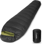 ATEPA Down Sleeping Bag, 700FP Mummy Cold Weather Ultralight 3 Season Compact Packable Waterproof Sleeping Bag with Stuff Sack for Backpacking Camping Hiking Traveling