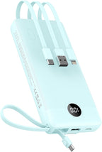 VEEKTOMX Portable Charger Built-in Cables, 20000mAh Power Bank for iPhone, Fast Charge USB C Battery Pack Travel Essentials Powerbank Compatible with iPhone 17/16/15/14, Samsung S25/24, Android, etc