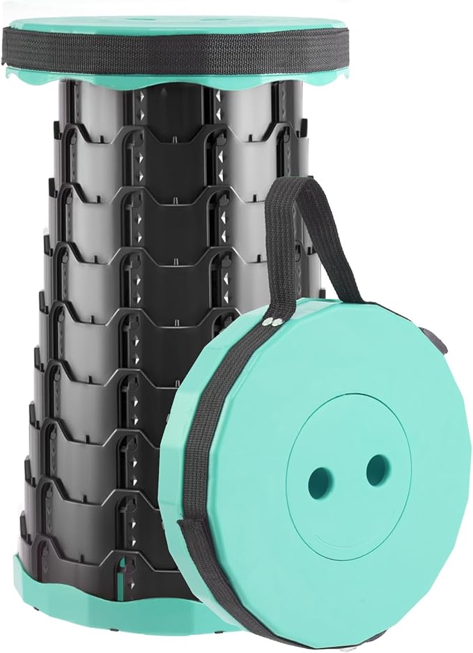 Collapsible Stool Thickened, Portable Foldable Chair, Retractable Stool for Fishing, Portable stools for Adults Hiking Tours, BBQ, Parties, Camping Stools Outdoor Activities