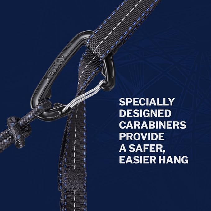 ENO DoubleNest Hammock - Lightweight, Portable, 1 to 2 Person Hammock - for Camping, Hiking, Backpacking, Travel, a Festival, or The Beach - Splash/Sapphire